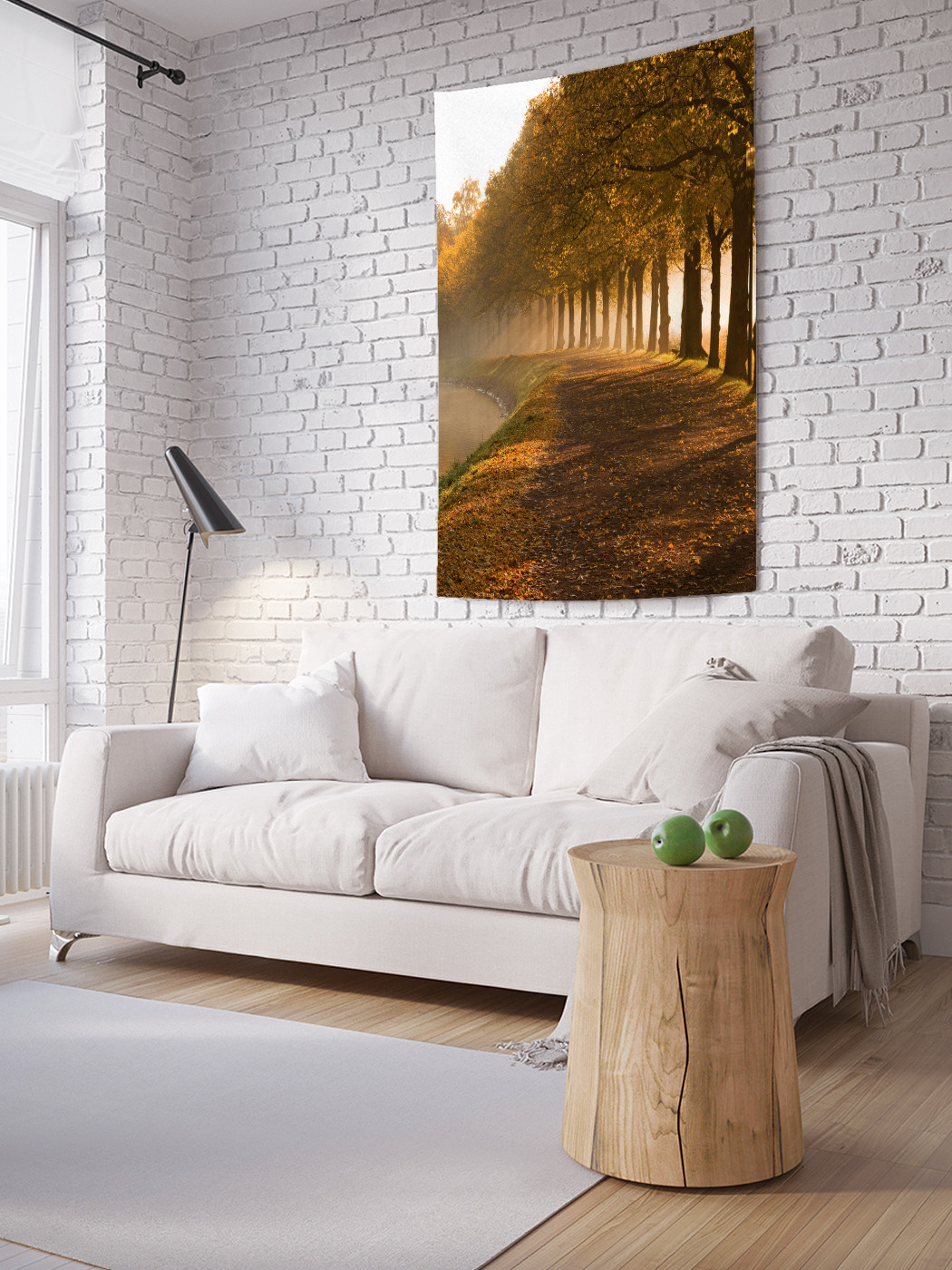 

Вертикальное фотопанно на стену JoyArty Речная аллея 100x150 см, Речная аллея