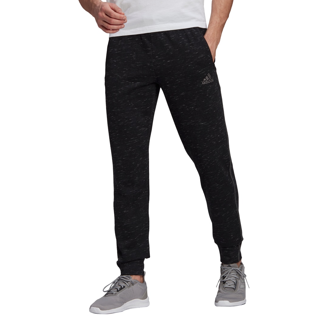 фото Спортивные брюки мужские adidas essentials tapered open hem small logo pants черные xl