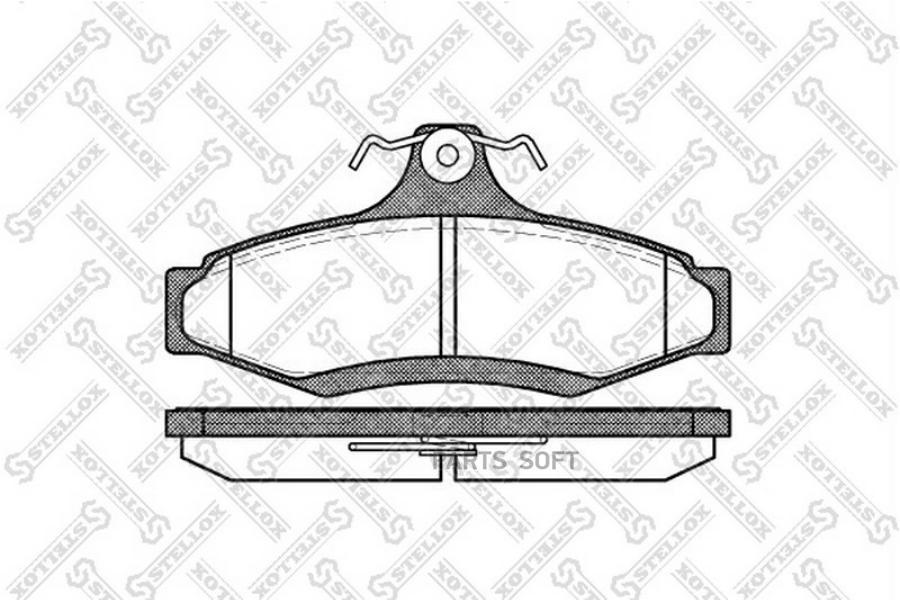

Тормозные колодки Stellox 657010BSX