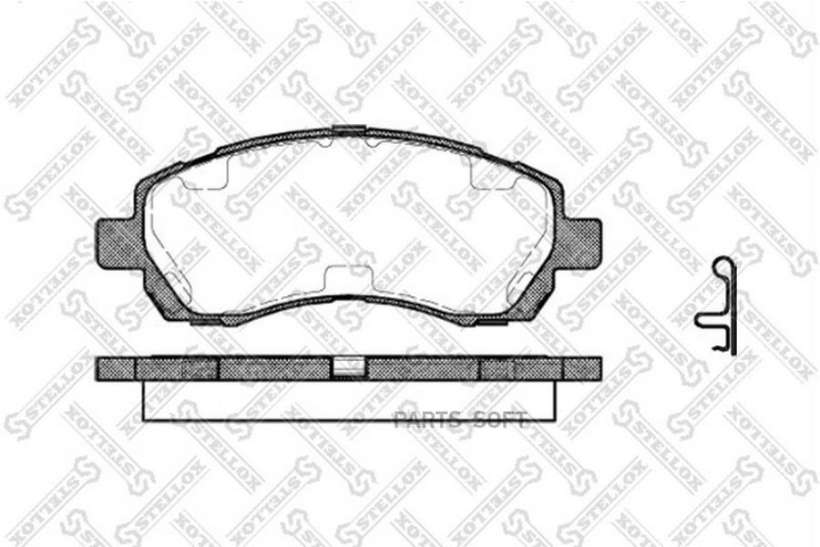 

Тормозные колодки Stellox 658002BSX