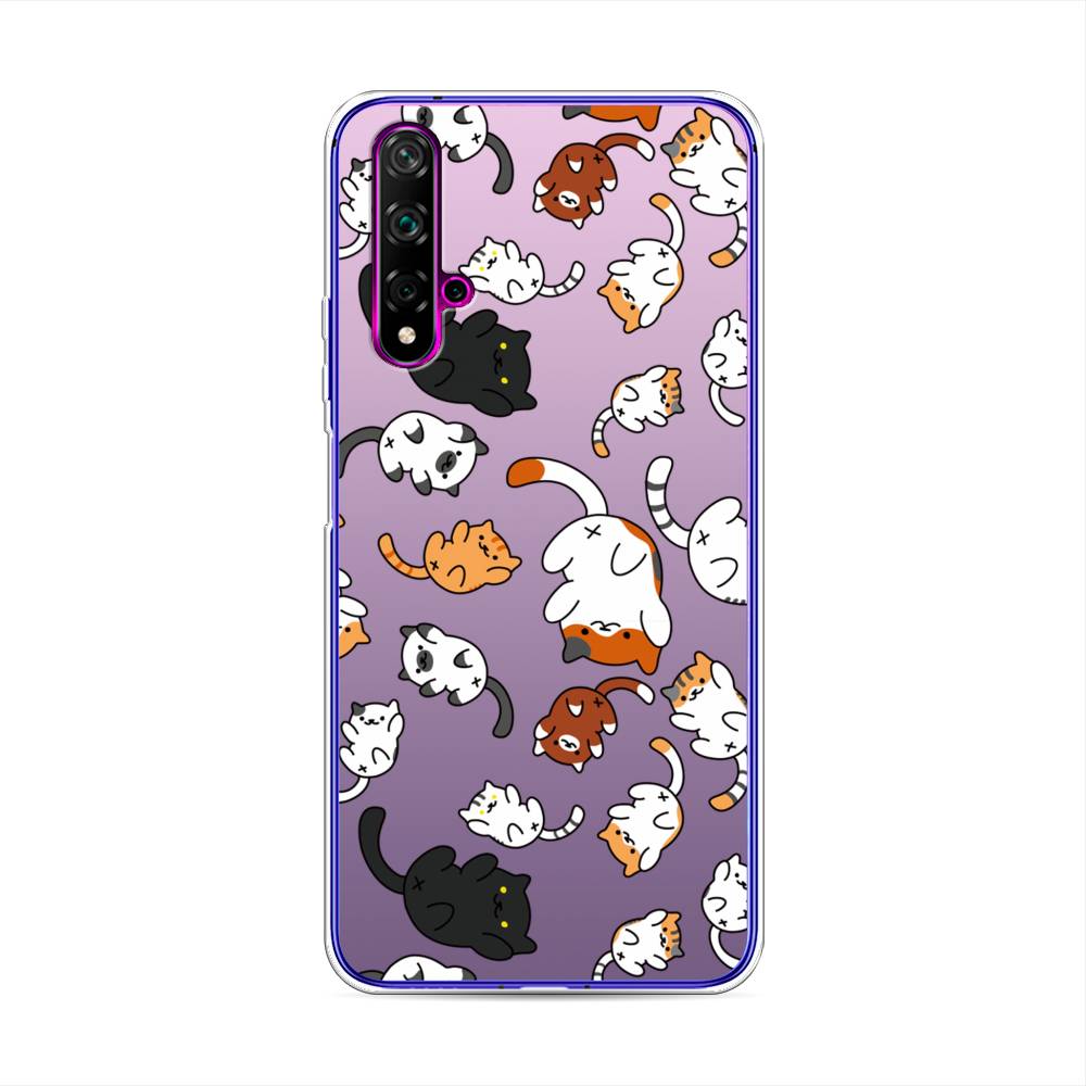 

Чехол Awog на Huawei Nova 5T "Котопад", Разноцветный, 610550-7