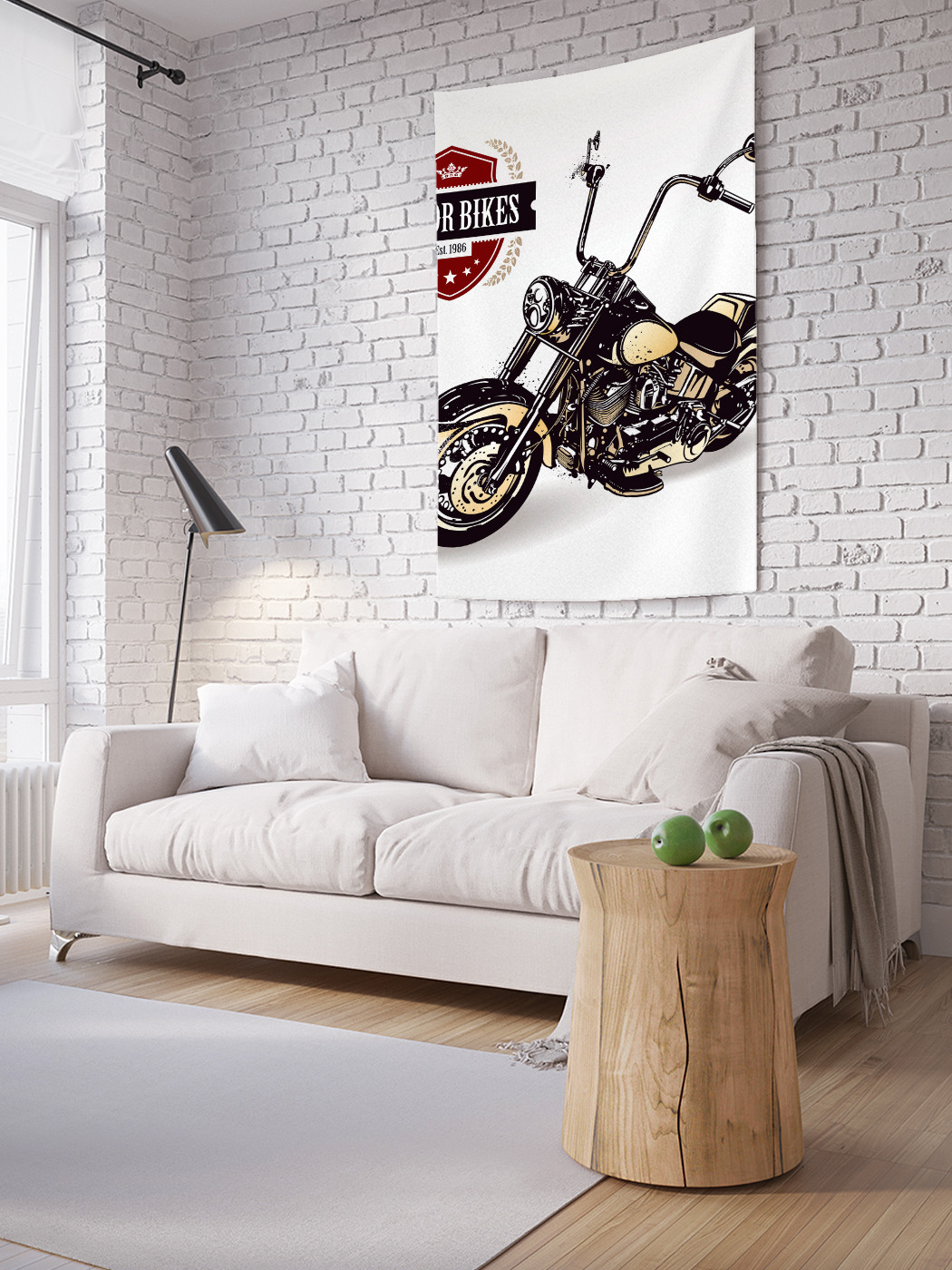 

Вертикальное фотопанно на стену JoyArty Новые мотоциклы 100x150 см, Новые мотоциклы