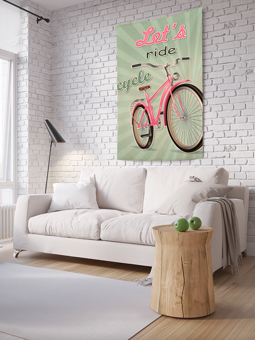 

Вертикальное фотопанно на стену JoyArty Поехали на велосипеде 100x150 см, Поехали на велосипеде