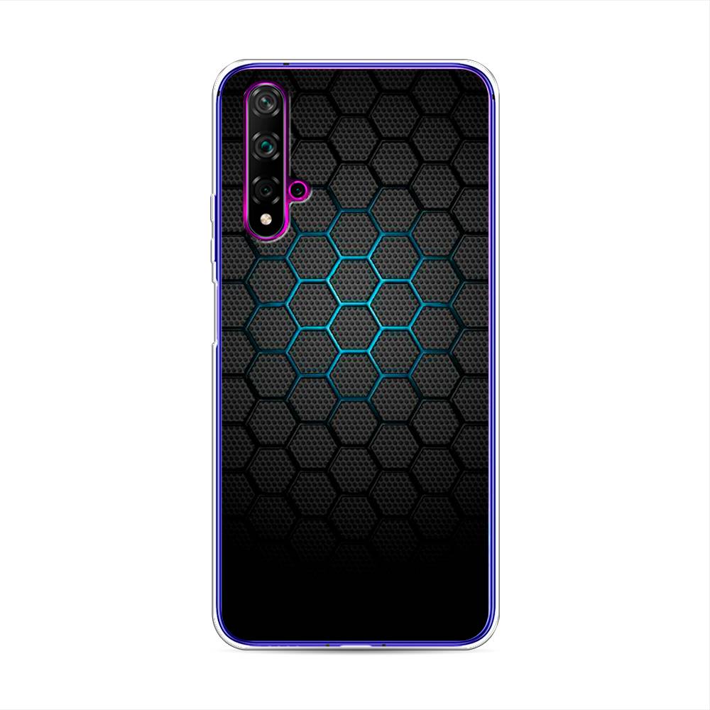 фото Чехол awog "бирюзовые соты" для huawei nova 5t