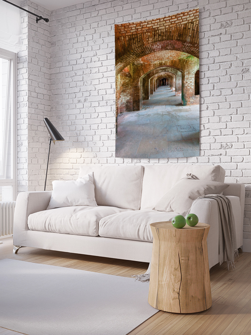 

Вертикальное фотопанно на стену JoyArty Кирпичные коридоры 100x150 см, Кирпичные коридоры