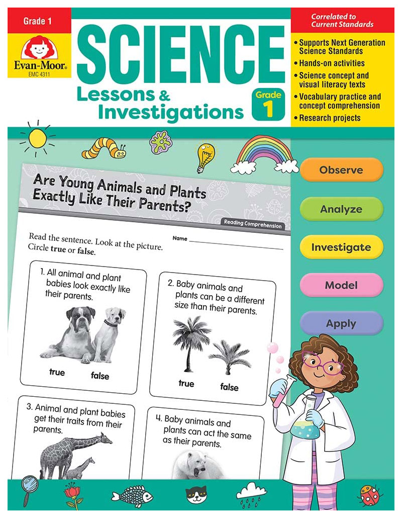 

Science Lessons and Investigations, Grade 1 Teacher Resource