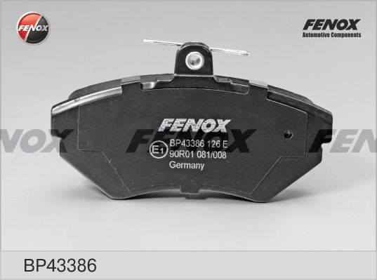 

Тормозные колодки FENOX дисковые BP43386