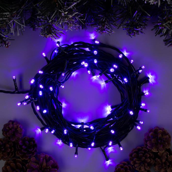 

Световая гирлянда новогодняя Luazon Lighting Нить 187230 10 м фиолетовый, Нить