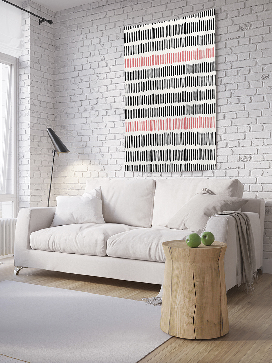 

Вертикальное фотопанно на стену JoyArty Полосатый узор 100x150 см, Полосатый узор