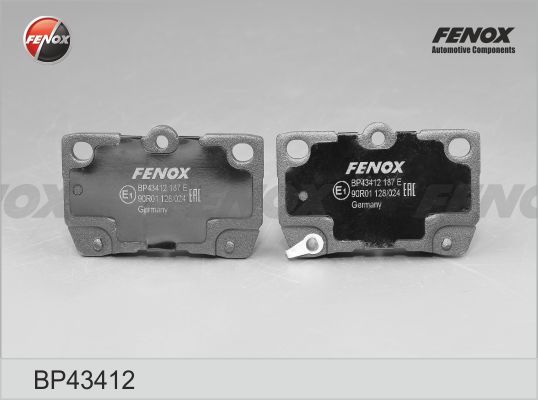 

Тормозные колодки FENOX дисковые BP43412