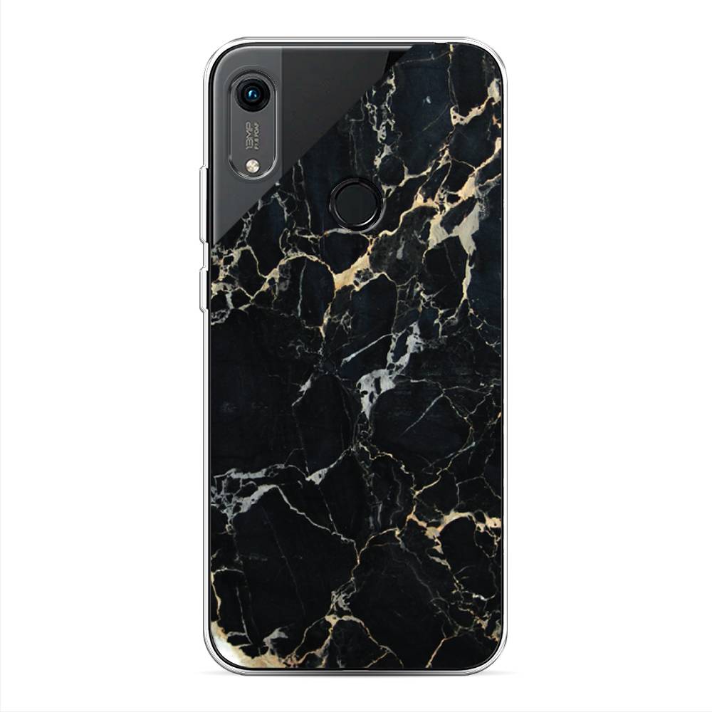 фото Чехол awog "черный мрамор уголок" для honor 8a (8a pro/prime)