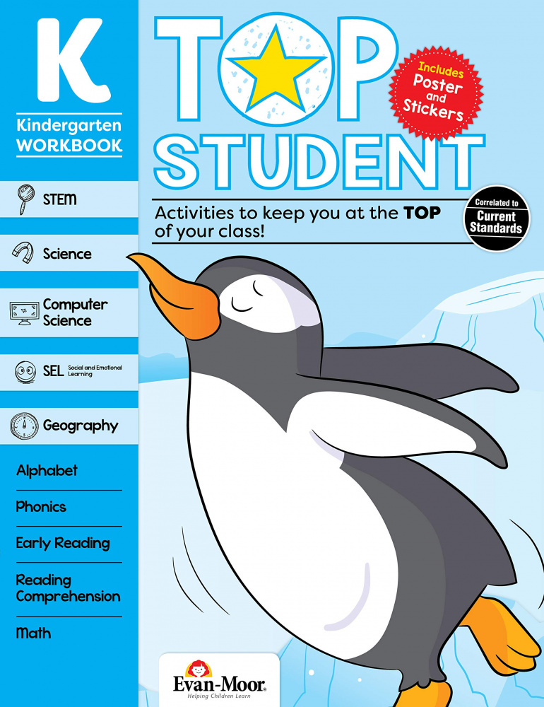 

Top Student, Grade Kindergarten Workbook