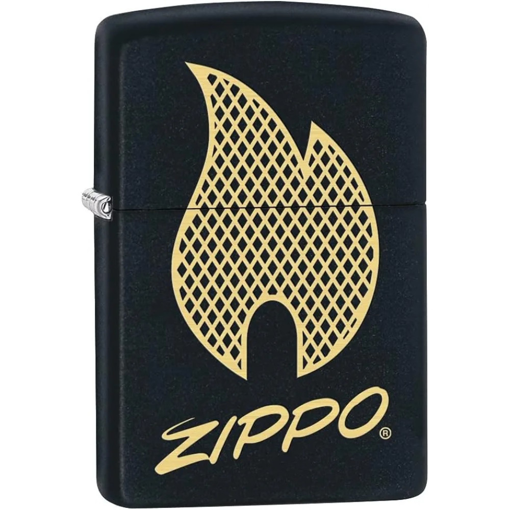 

Зажигалка ZIPPO 29686 покрытие Black Matte, серебристый, Черный, 29686