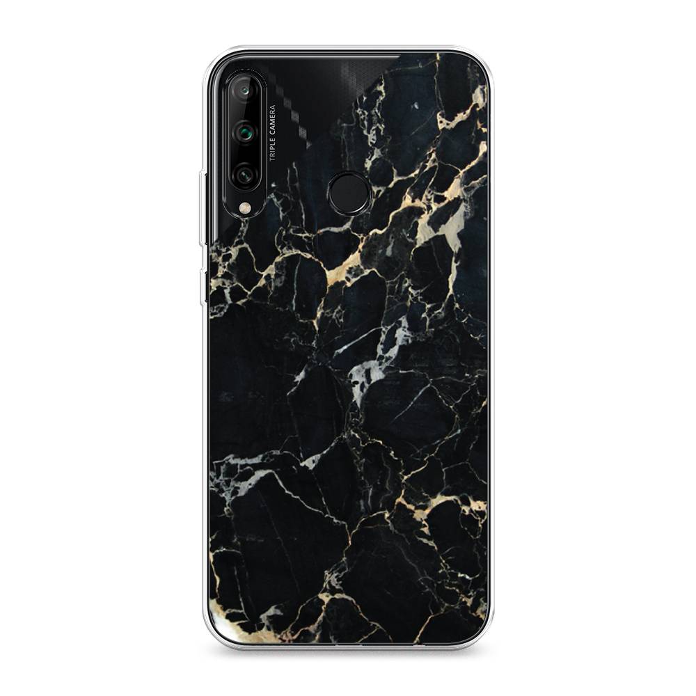 

Чехол Awog на Honor 9C "Черный мрамор уголок", Черный;золотистый, 612550-3