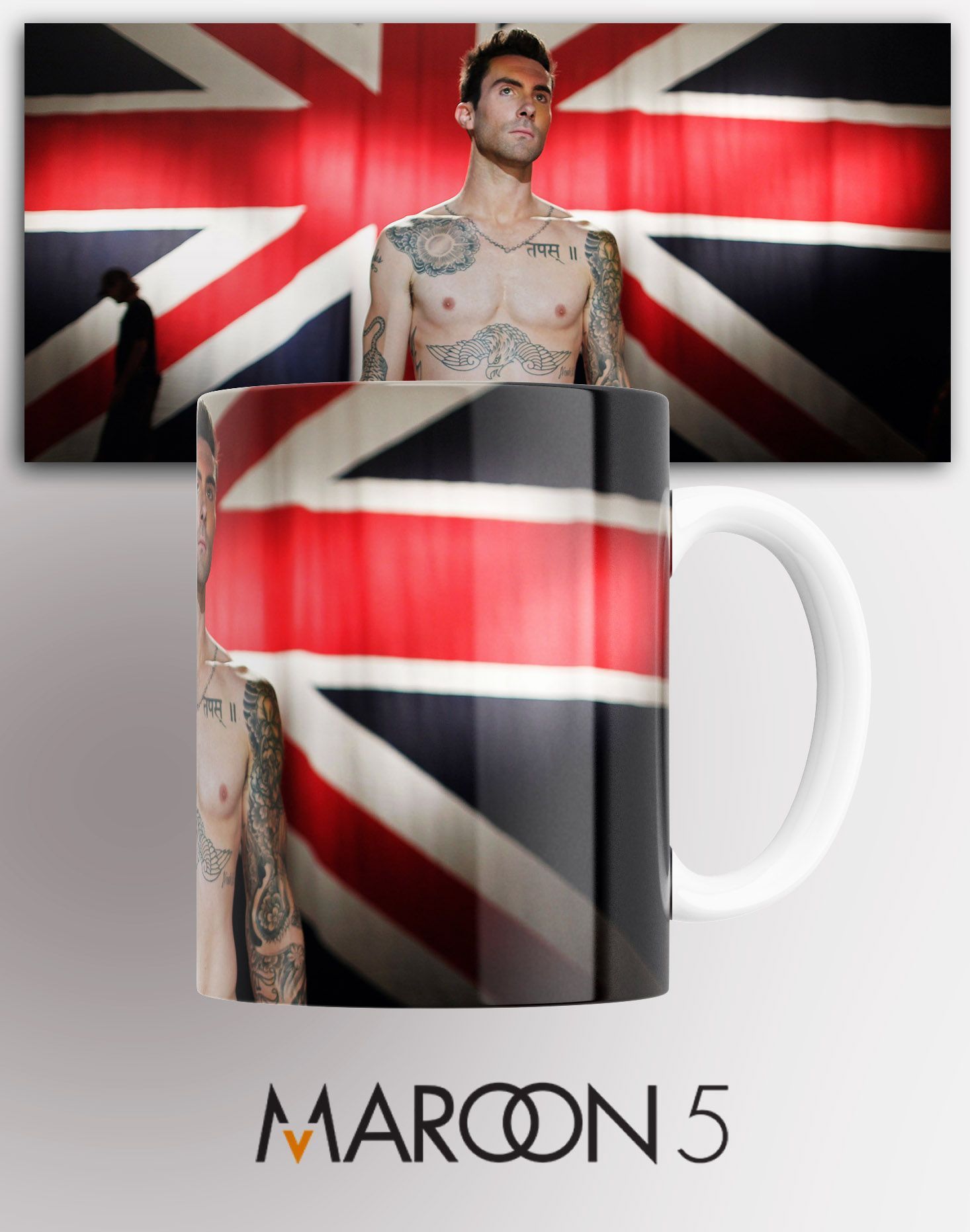 

Кружка с принтом Adam Levine музыкант актер 330 мл, Кружка с принтом Адам Левин Adam Levine музыкант актер 330 мл