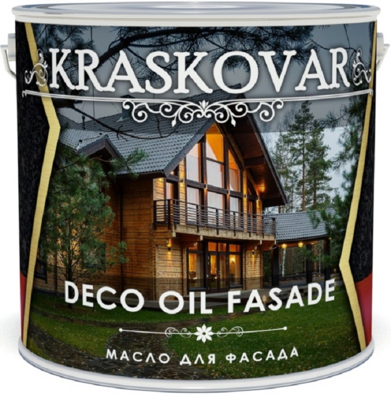 фото Масло для фасада kraskovar deco oil fasade орех гварнери 2,2л