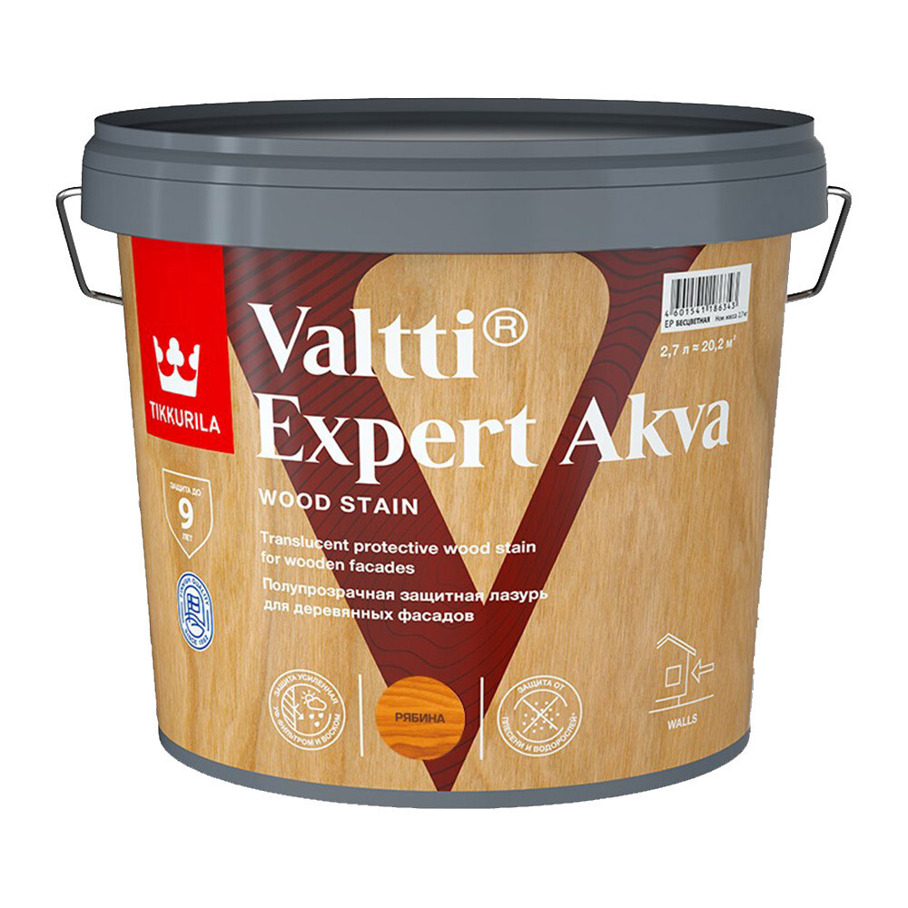 Антисептик Tikkurila Valtti Expert Akva рябина 2,7 л