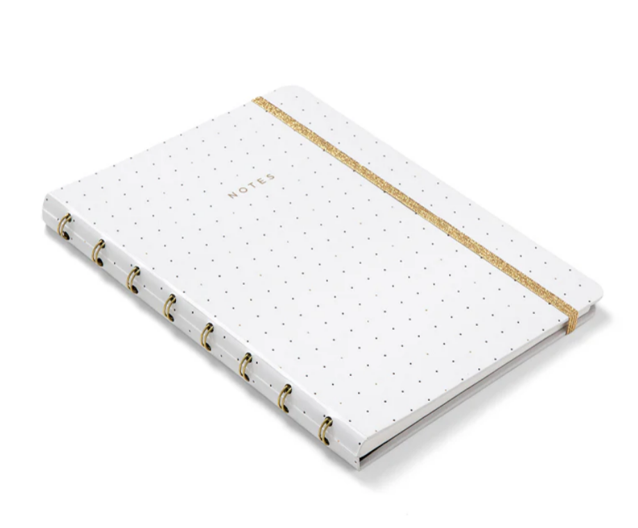 

Блокнот Filofax Moonlight Refillable Notebook White, в линейку спираль, А5, 56 л, 9120788