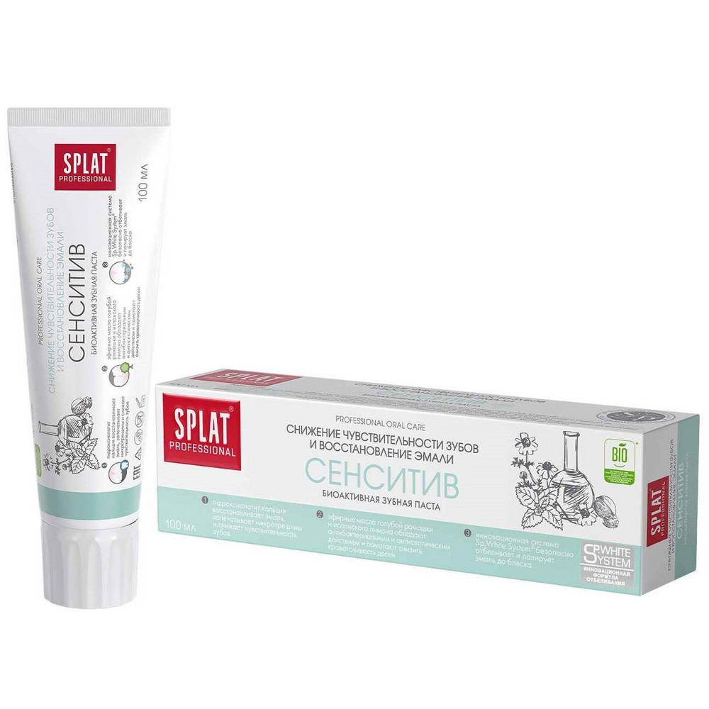 Зубная паста SPLAT Professional Сенситив 100 мл космос сенситив пластырь для чувствительноой кожи 6х10см 5 шт