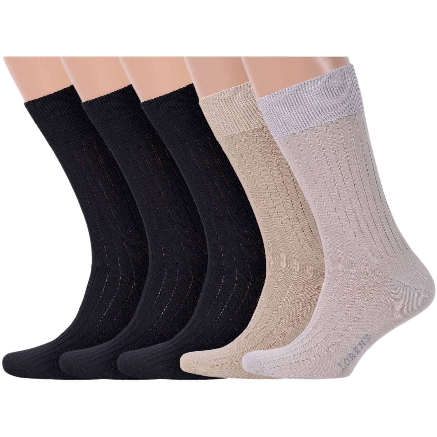 Комплект носков мужских LorenzLine 5-Е40 разноцветных 25