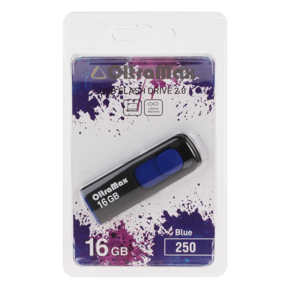 Карта памяти Oltramax Гб OM-16GB-250 (OM-16GB-250 Blue)