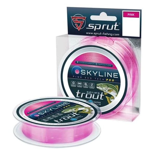 

Леска Летняя Sprut EvoTech PRO Pink 0,505mm/100m, Skyline Ice Tech Pro