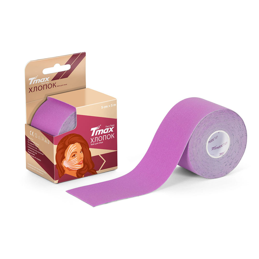 

Тейп кинезиологический TMAX Beauty Tape 5см x 5м, 423241, сиреневый, Фиолетовый, Beauty Tape