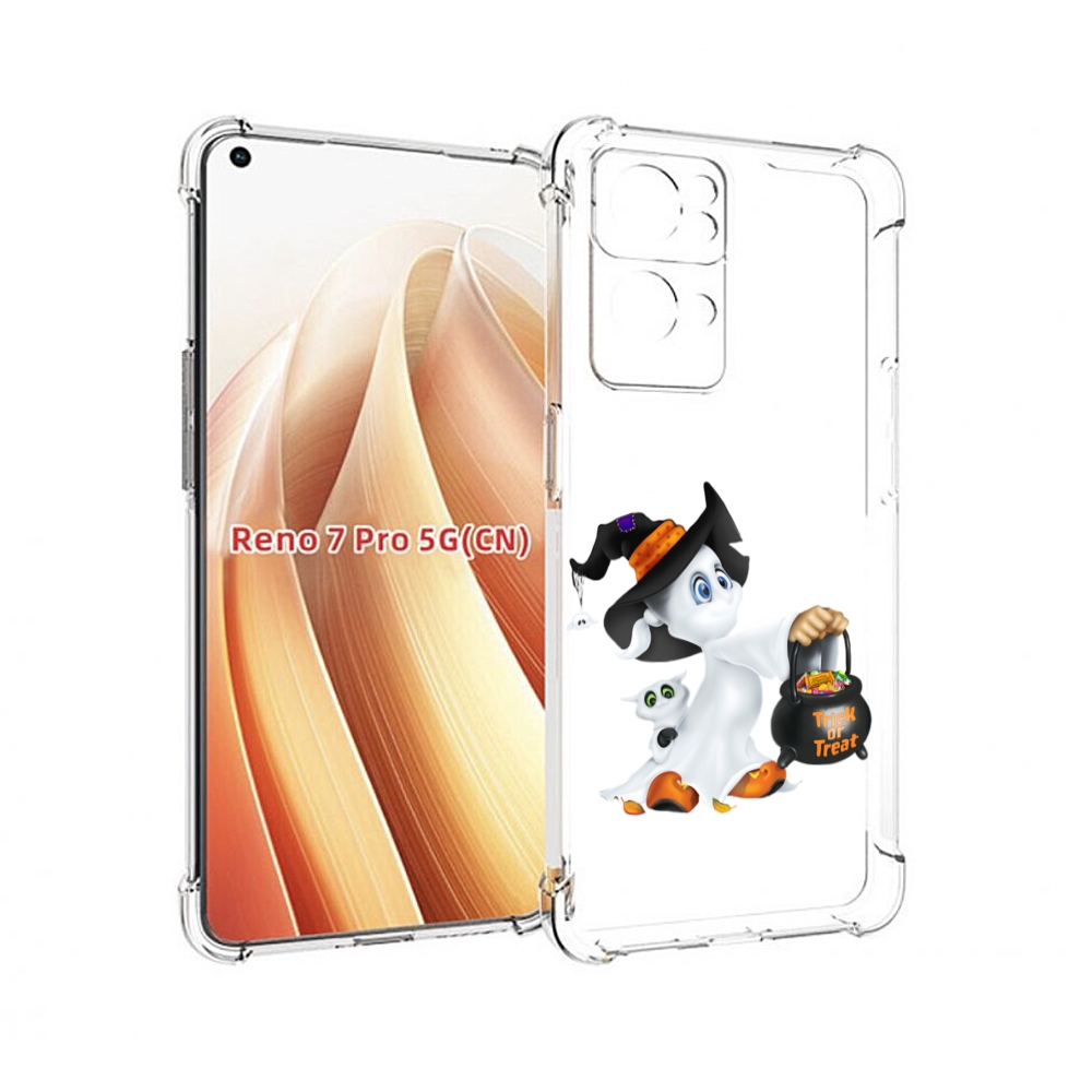 

Чехол MyPads Маленький призрак для OPPO Reno7 Pro 5G, Прозрачный, Tocco