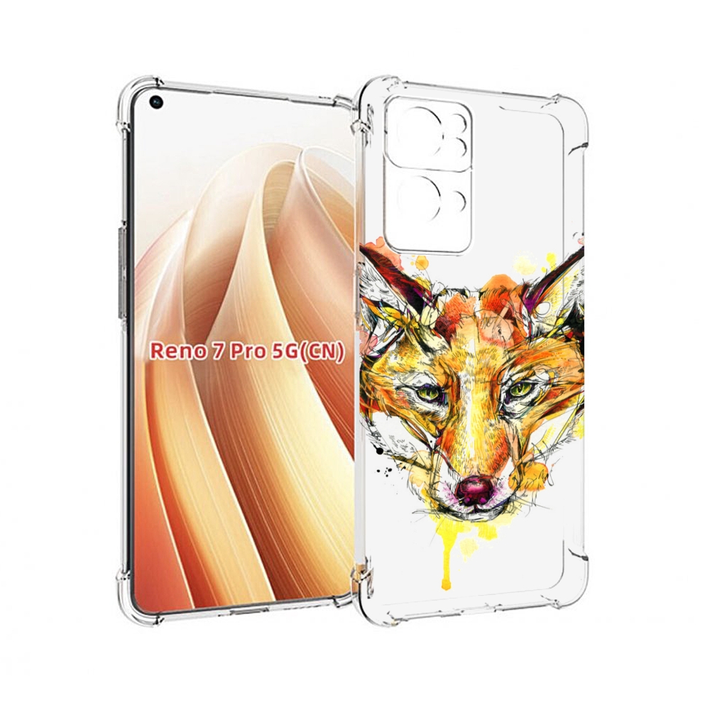 

Чехол MyPads Акварельная лиса для OPPO Reno7 Pro 5G, Прозрачный, Tocco