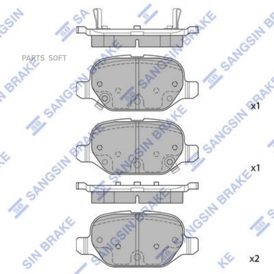 

Колодки Дисковые Задние Fiat Panda 12> Sangsin brake SP1709 Sp1709