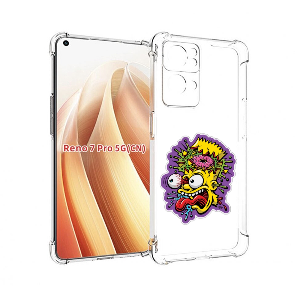 

Чехол MyPads Барт-Симпсон для OPPO Reno7 Pro 5G, Прозрачный, Tocco