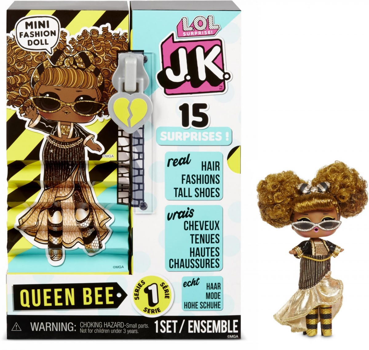 

Кукла IQchina LOL Surprise! J K Mini Fashion Doll JK Queen Bee Серия 1 Мини Модницы 570783