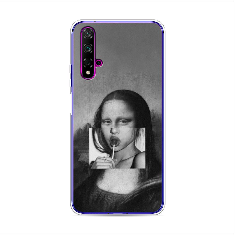 

Чехол Awog на Huawei Nova 5T "Mona Lisa sucking lollipop", Разноцветный, 610550-9