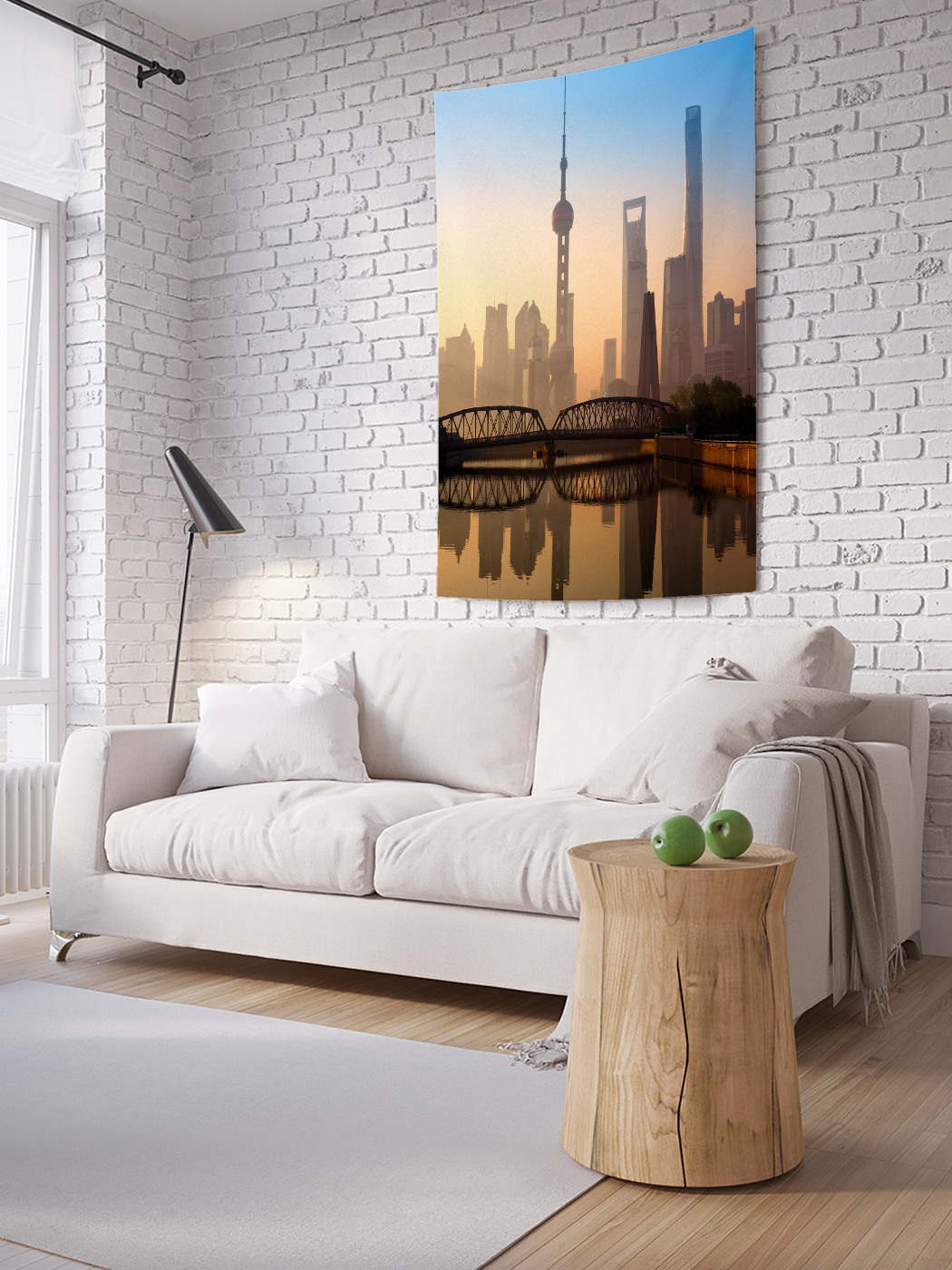 

Вертикальное фотопанно на стену JoyArty Зеркальный мост 100x150 см, Зеркальный мост