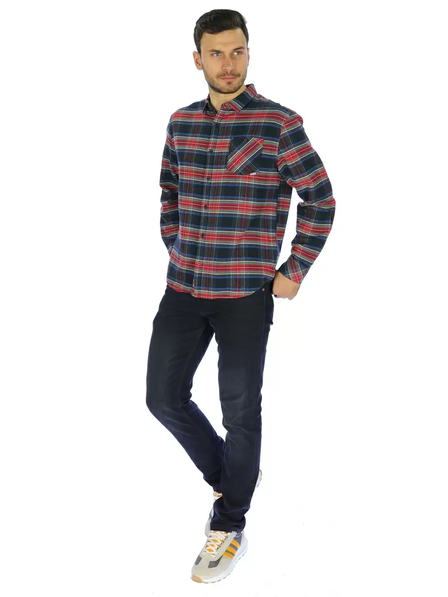 

Рубашка мужская Timezone SQ72845 красная XL, Красный, SQ72845