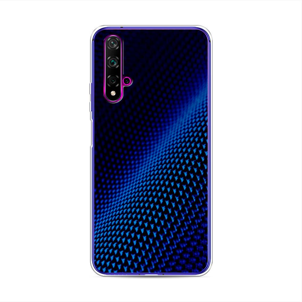 фото Чехол awog "синий карбон" для huawei nova 5t