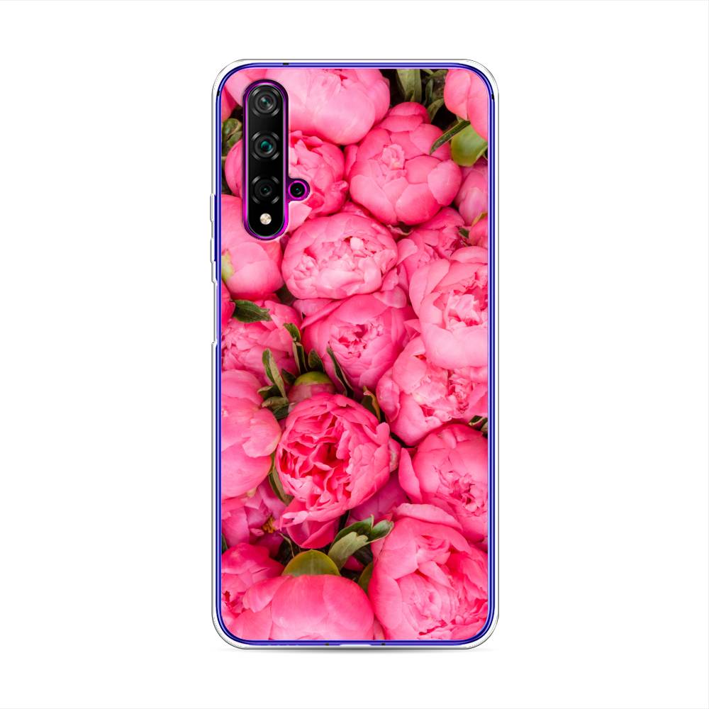 фото Чехол awog "прекрасные пионы" для huawei nova 5t