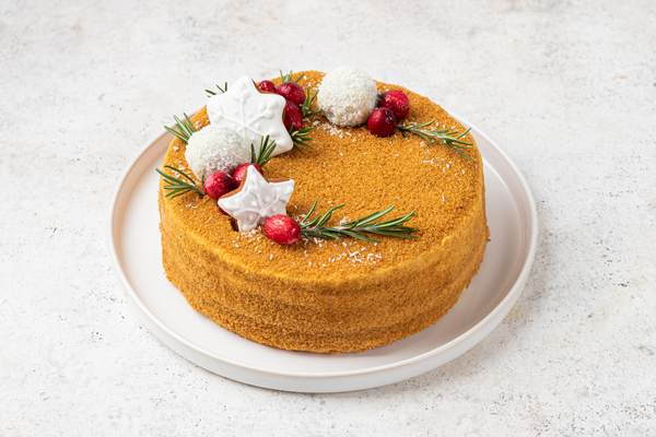 

Торт ВкусВилл Праздничный медово-сметанный 700 г