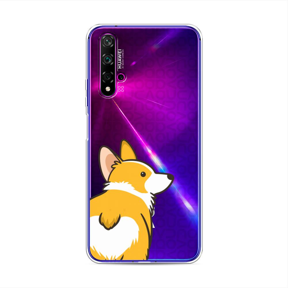 

Чехол Awog на Huawei Nova 5T "Корги следуй за мной", Разноцветный, 610550-2