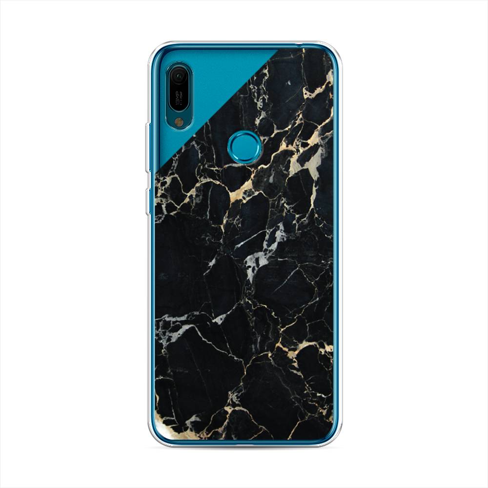 

Чехол Awog на Huawei Y6 2019 "Черный мрамор уголок", Черный;золотистый, 68650-3