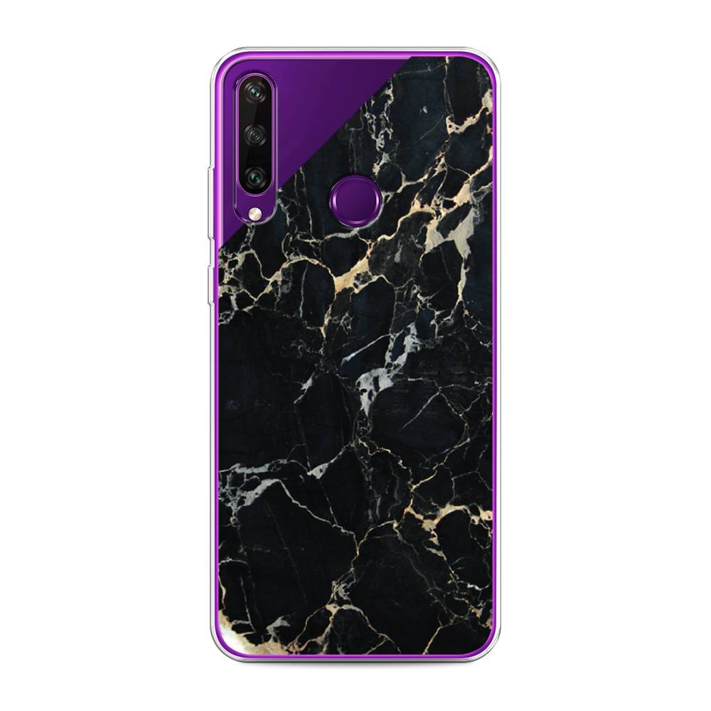 

Чехол Awog на Huawei Y6p "Черный мрамор уголок", Черный;золотистый, 6103250-3