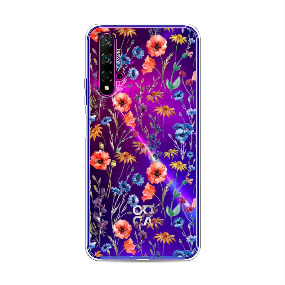 фото Чехол awog "маки и васильки фон" для huawei nova 5t