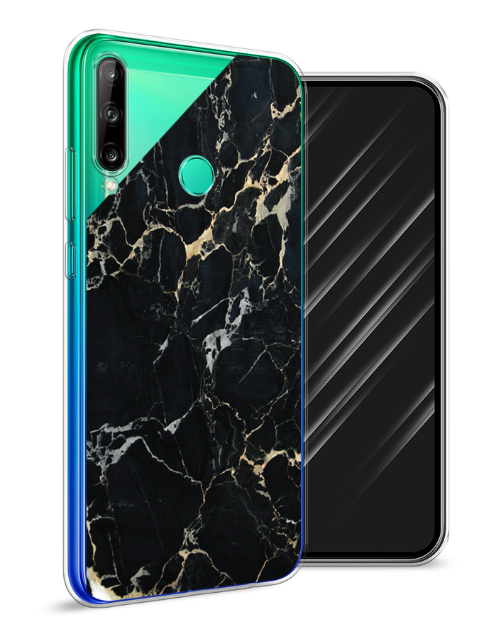 

Чехол Awog на Huawei Y7p "Черный мрамор уголок", Черный;золотистый, 6103350-3