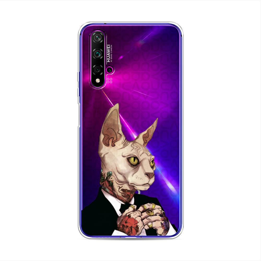 

Чехол Awog на Huawei Nova 5T "Татуированный сфинкс", Разноцветный, 610550-7
