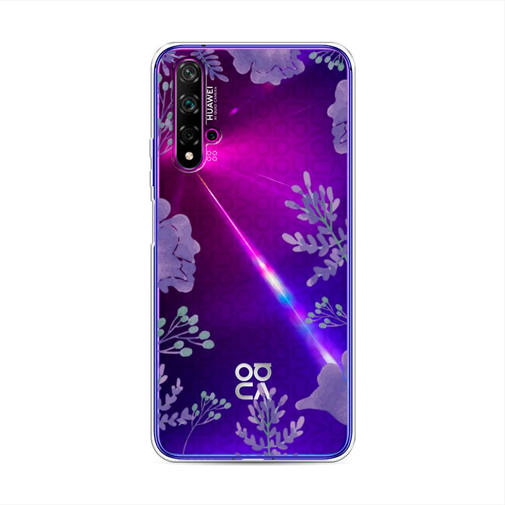 

Чехол Awog на Huawei Nova 5T "Сиреневая цветочная рамка", Разноцветный, 610550-8