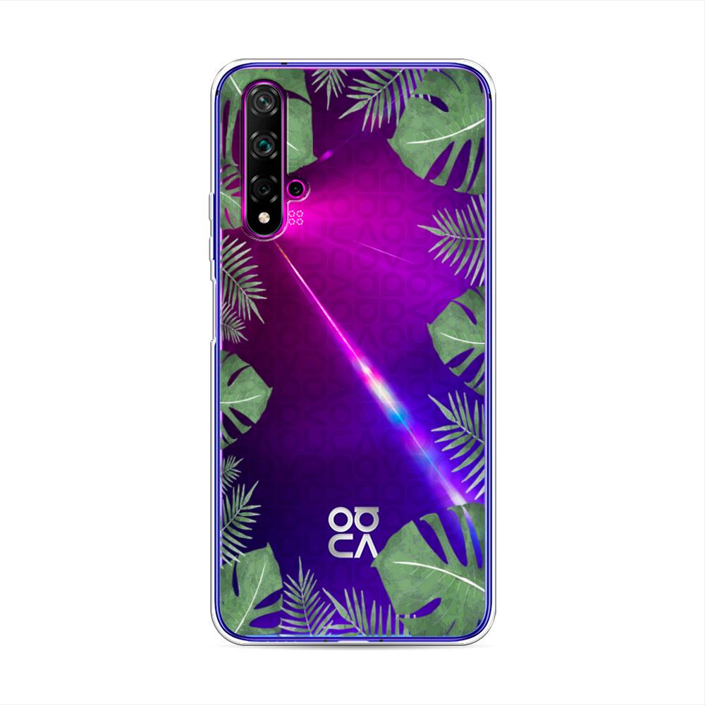 

Чехол Awog на Huawei Nova 5T "Листья папоротника рамка", Разноцветный, 610550-8