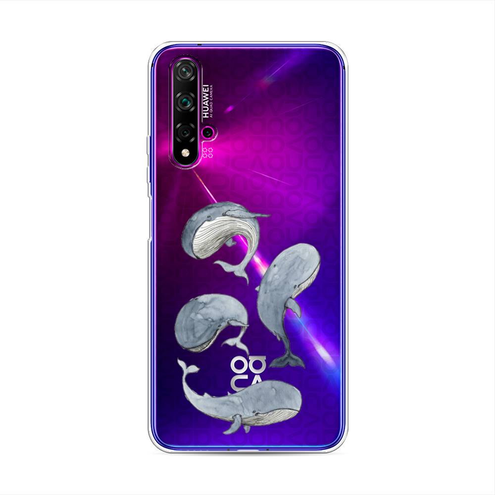 

Чехол Awog на Huawei Nova 5T "Киты", Разноцветный, 610550-1