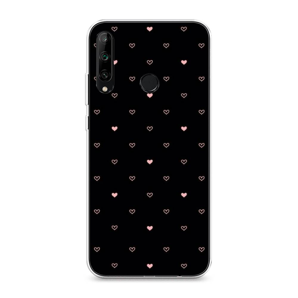 

Чехол Awog на Honor 9C "Черный фон и сердечки", Розовый;серый;черный, 612550-3