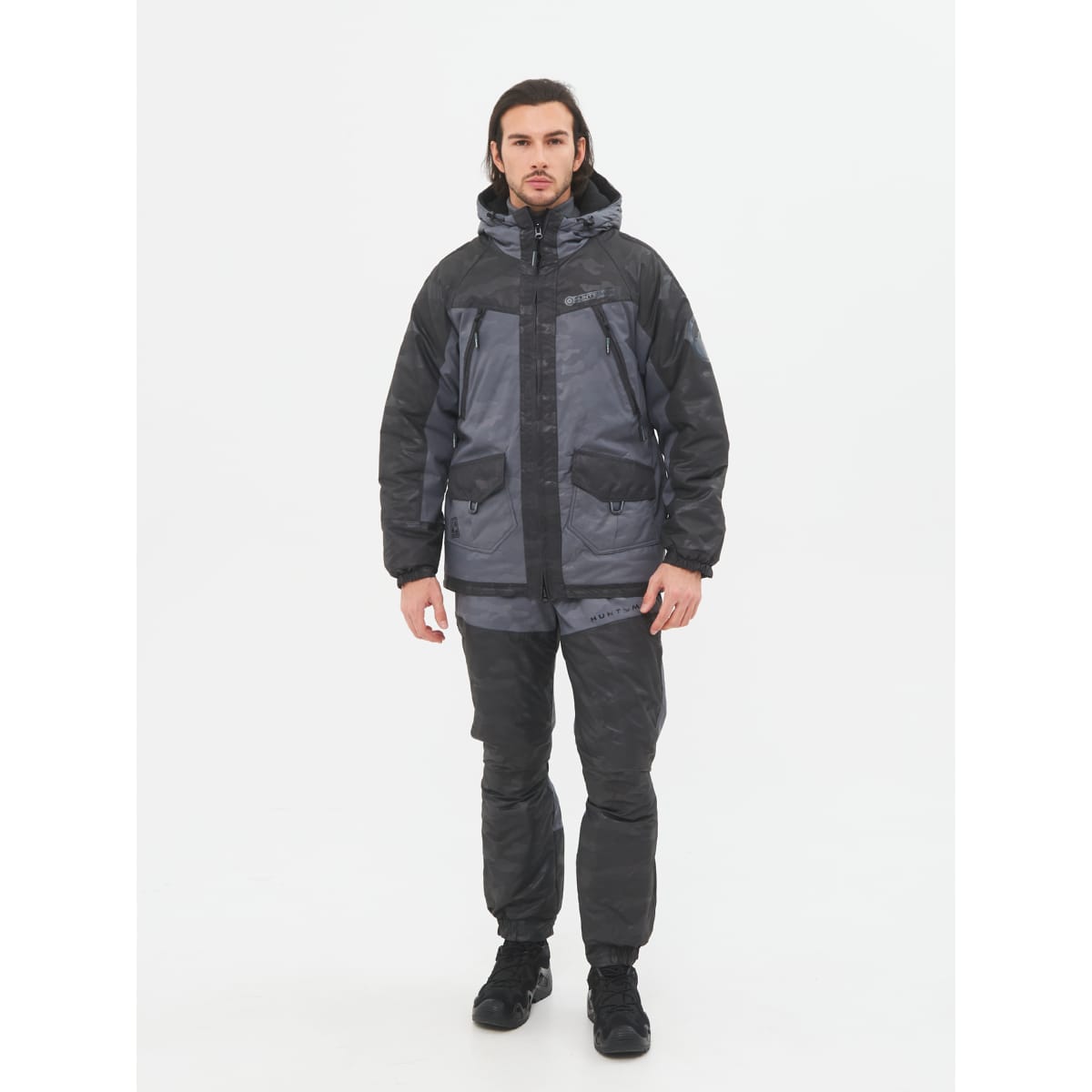 

Костюм зимний Huntsman Горка-Люкс ткань Breathable Camo цвет Серый 52-54, 170-176, Горка-Люкс