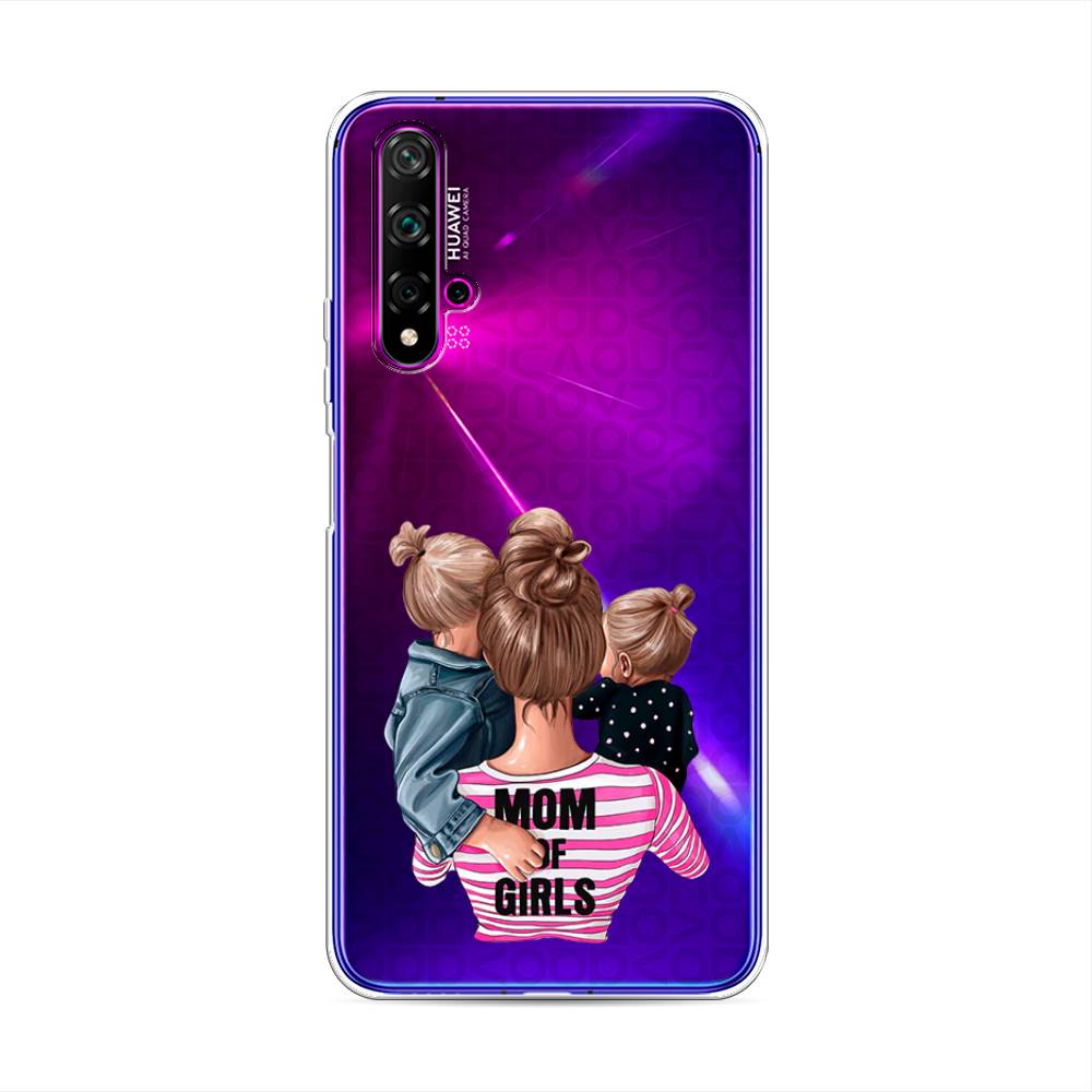 

Чехол Awog на Huawei Nova 5T "Mom of Girls", Разноцветный, 610550-6